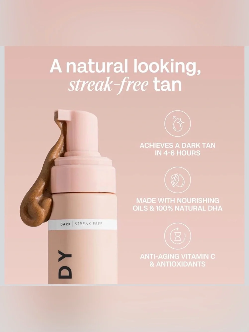 NWT- Bali Body Dark Self Tanning Mousse, 200 mL/6.7 fl oz